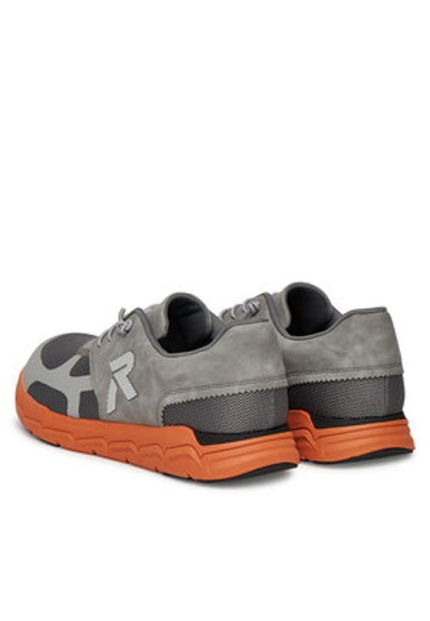 Rieker Sneakersy 09100-45 Szary. Kolor: szary. Materiał: materiał, syntetyk