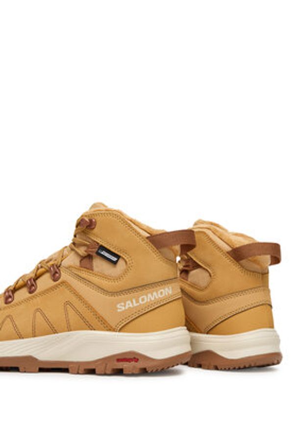 Salomon Trekkingi Outchill Thinsulate™ Climasalomon™ Waterproof L47328200 Brązowy. Kolor: brązowy. Materiał: skóra, nubuk