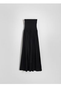 Reserved - Sukienka z wiskozą - czarny. Kolor: czarny. Materiał: wiskoza