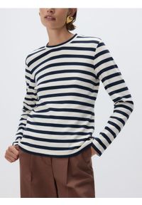 Reserved - Bawełniany longsleeve - wielobarwny. Materiał: bawełna. Długość rękawa: długi rękaw