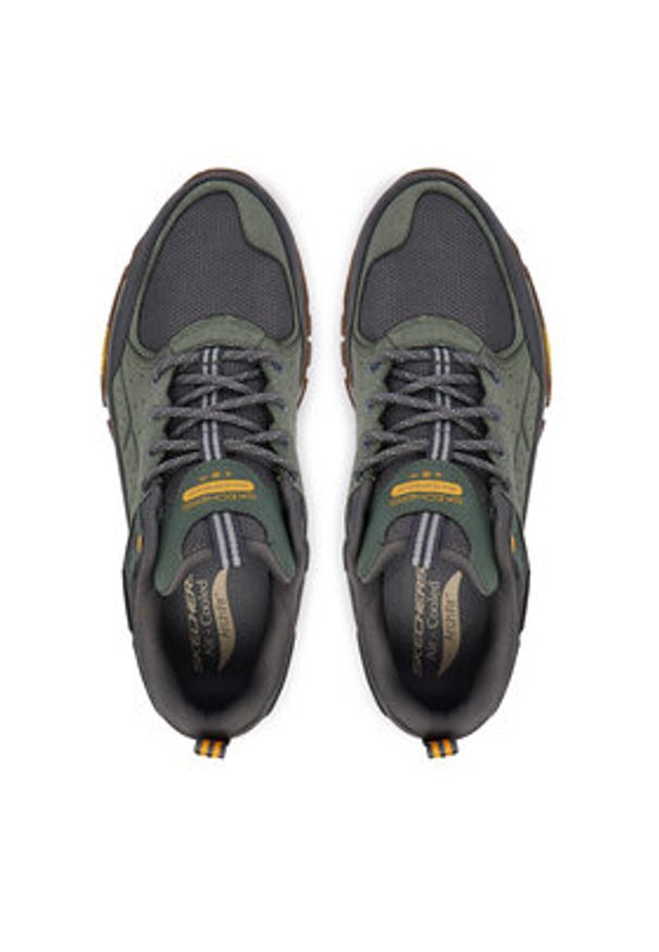 skechers - Skechers Trekkingi Arch Fit Road Walker 237688 GRN Khaki. Kolor: brązowy. Materiał: skóra, zamsz. Sport: turystyka piesza
