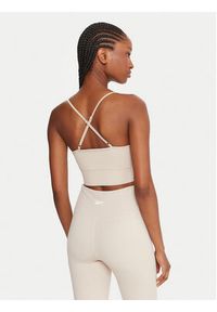 Reebok Biustonosz sportowy Reebok X Ewa Chodakowska RK25310CCW Beżowy. Kolor: beżowy. Materiał: syntetyk #2