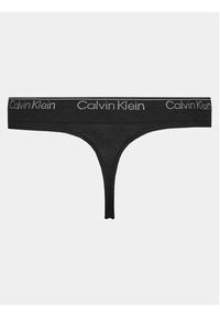 Calvin Klein Underwear Stringi Thong 000QF7095E Czarny. Kolor: czarny. Materiał: wiskoza #4