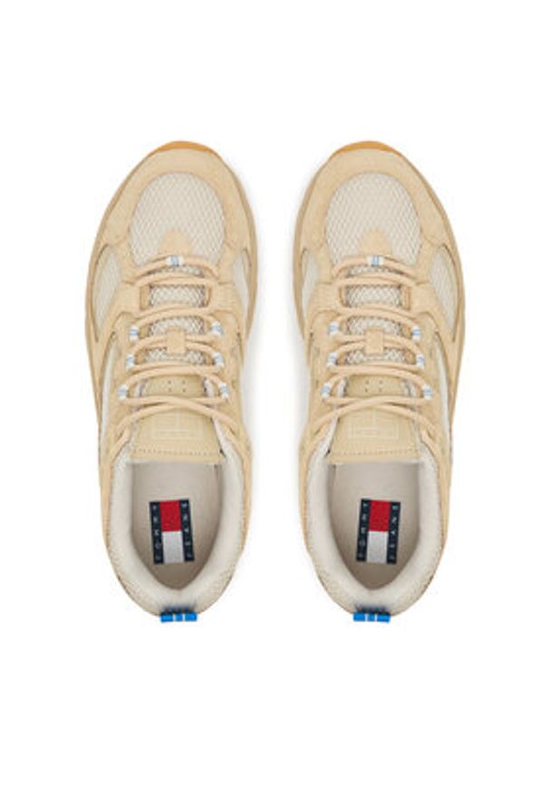 Tommy Jeans Sneakersy Archive' 97 EM0EM01593 Beżowy. Kolor: beżowy. Materiał: skóra, zamsz