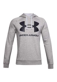 Bluza treningowa treningowa męska Under Armour Rival Fleece Big Logo HD. Kolor: szary. Sport: fitness #1