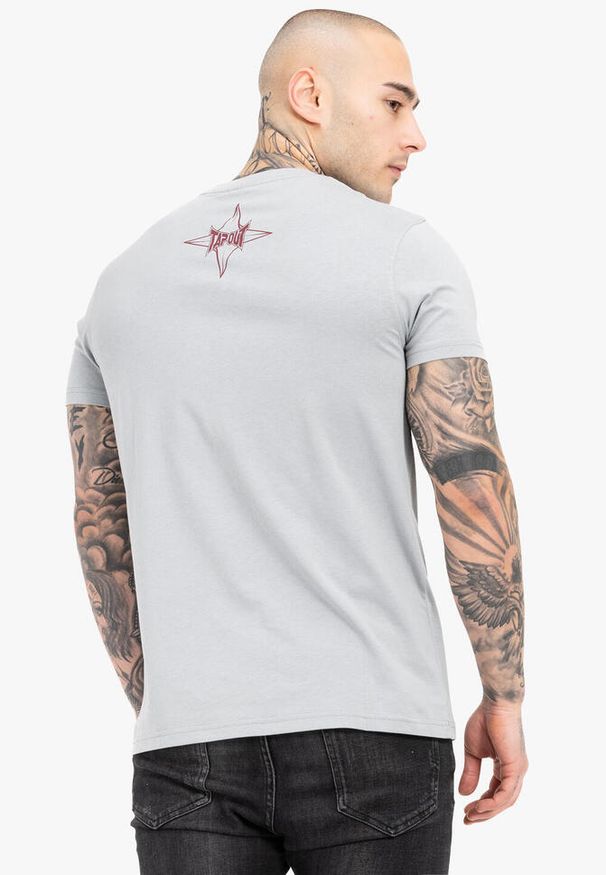TAPOUT - T-shirt regularny Tapout Skrape. Kolor: wielokolorowy, szary, czarny, czerwony
