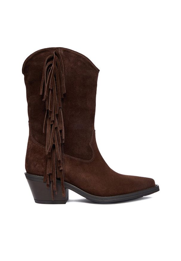 Badura Kowbojki EO-CHANA-5036 Brązowy. Kolor: brązowy. Materiał: skóra, zamsz