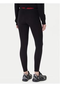 Hugo Legginsy 50495304 Czarny Skinny Fit. Kolor: czarny. Materiał: bawełna #2