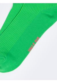 Big-Star - Stopki damskie prążkowane zielone Shortila 301. Kolor: zielony. Materiał: prążkowany. Wzór: prążki