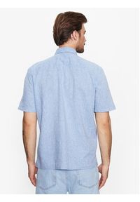 Sisley Koszula 59A2SQ01Y Niebieski Regular Fit. Kolor: niebieski. Materiał: bawełna