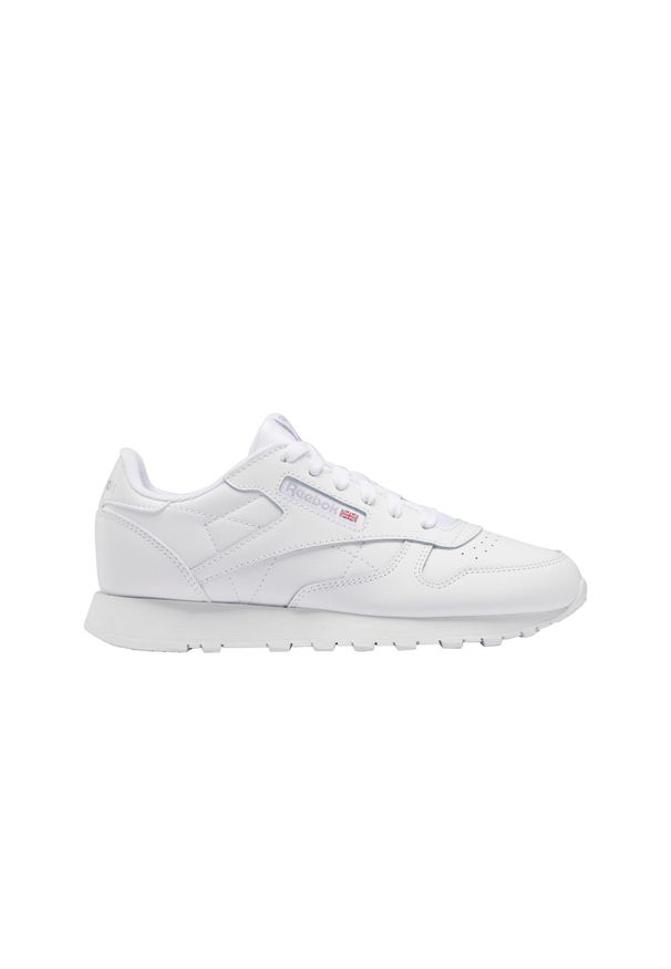 Reebok - Buty na co dzień młodzieżowe REEBOK CLASSIC LEATHER skóra. Okazja: na co dzień. Kolor: biały. Materiał: skóra. Model: Reebok Classic. Sport: turystyka piesza