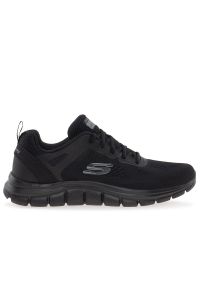 skechers - Buty Skechers Track-Broader 232698BBK - czarne. Okazja: na co dzień. Zapięcie: sznurówki. Kolor: czarny. Materiał: materiał, syntetyk, guma. Szerokość cholewki: normalna. Model: Skechers Sport #1