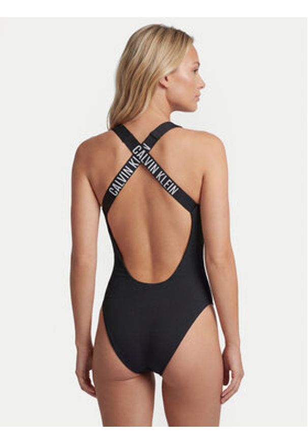 Calvin Klein Swimwear Strój kąpielowy LV00Q61210 Czarny. Kolor: czarny. Materiał: syntetyk