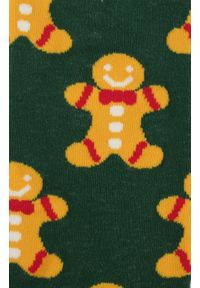 Świąteczne Skarpetki - Alties - Ciastek, Zielone Tło. Kolor: wielokolorowy. Materiał: poliester, bawełna, elastan #2