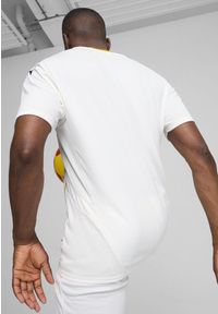 Puma - Męska koszulka RC Lens 24/25 PUMA White Pelé Yellow. Kolor: biały, żółty, wielokolorowy