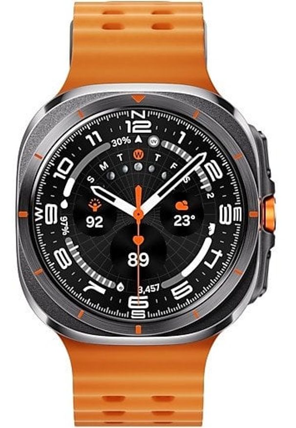 SAMSUNG - Samsung Galaxy Galaxy Watch Ultra 2025 Titanium Grey (Orange Strap) LTE