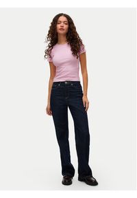 Vero Moda T-Shirt Chloe 10306894 Różowy Slim Fit. Kolor: różowy. Materiał: bawełna #6