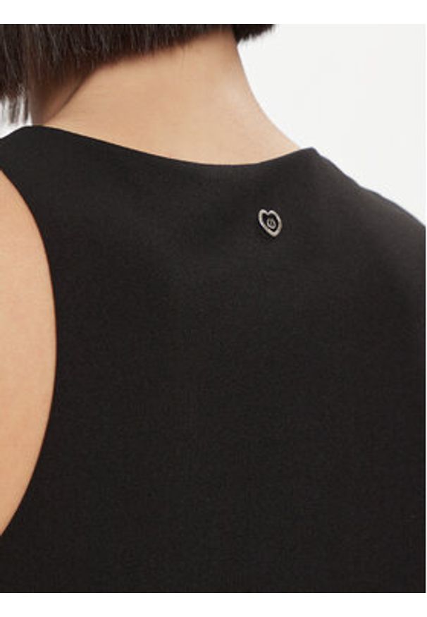 Please Sukienka koktajlowa A1YFCFR000 Czarny Slim Fit. Kolor: czarny. Materiał: syntetyk. Styl: wizytowy