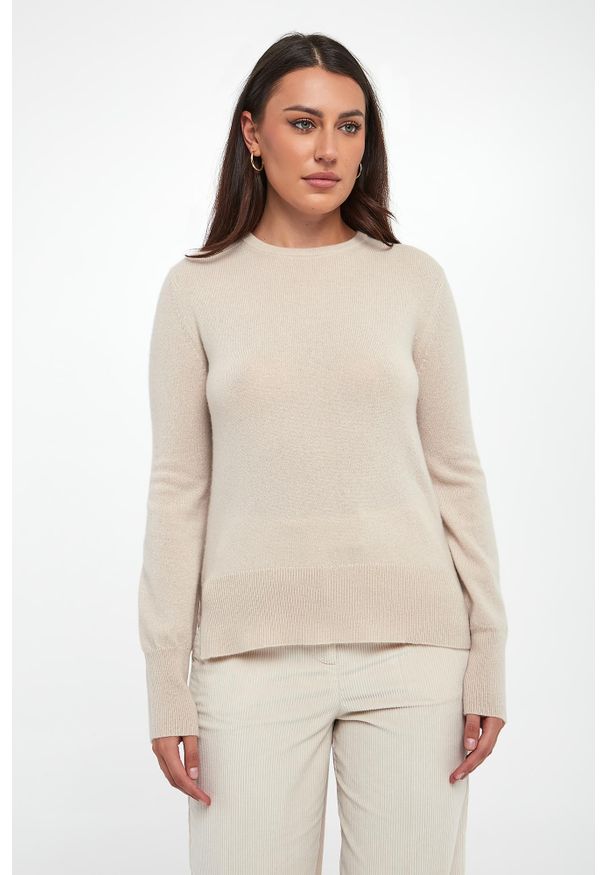 Marella - Sweter damski kaszmirowy Bozza MARELLA MONOCHROME. Materiał: kaszmir