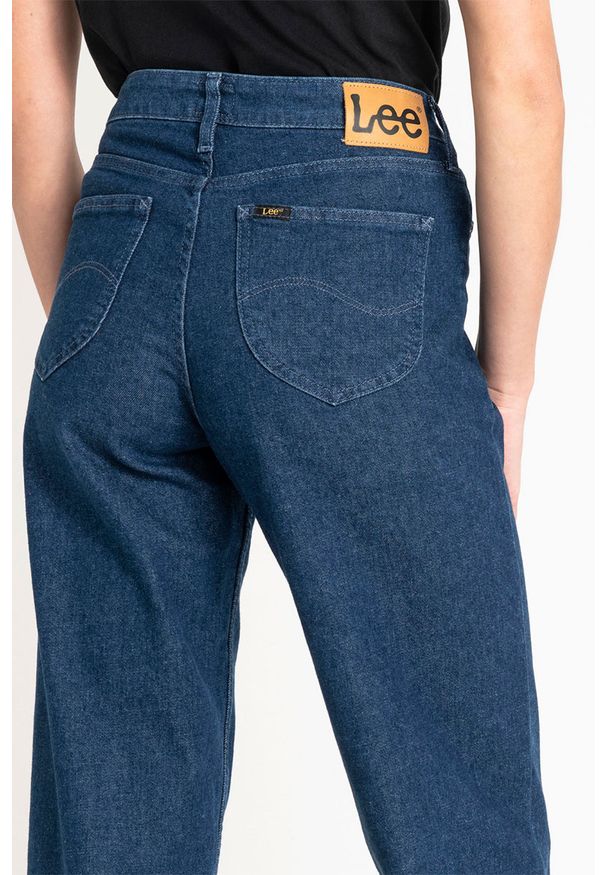Lee - LEE WIDE LEG DAMSKIE SPODNIE JEANSOWE DARK WILMA L30GDJGR 112106444
