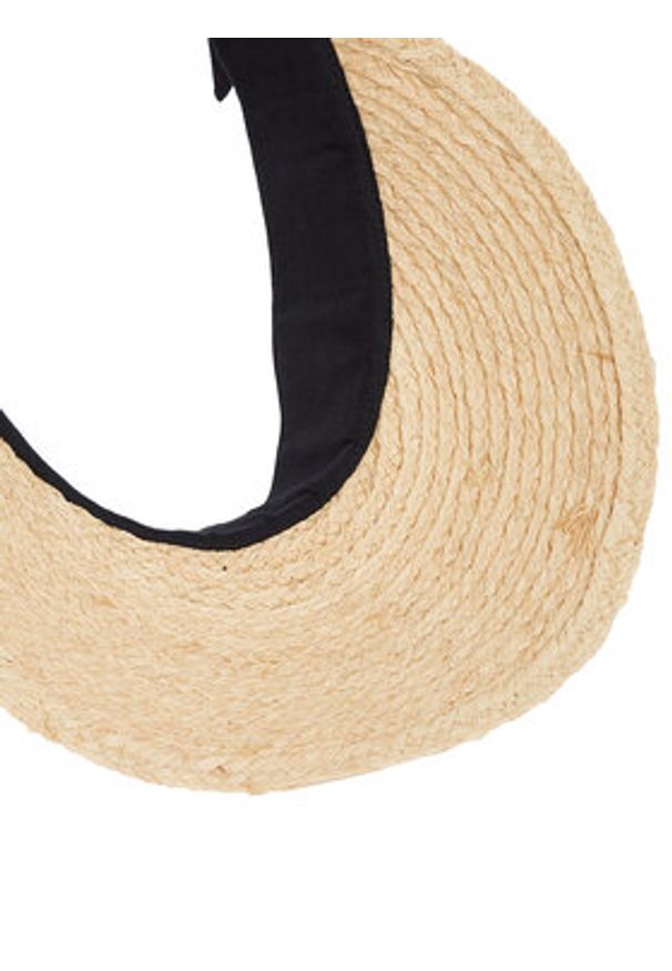 Calvin Klein Daszek Ck Linen Headband Straw Visor K60K612916 Beżowy. Kolor: beżowy. Materiał: materiał, poliester