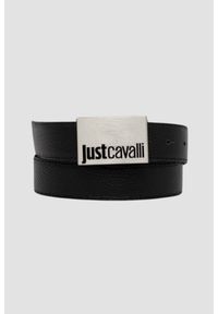 Just Cavalli - JUST CAVALLI Czarny pasek dwustronny Cintura. Kolor: czarny #1