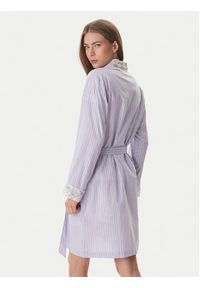 Lauren Ralph Lauren - LAUREN RALPH LAUREN Szlafrok ILN42497 Fioletowy. Kolor: fioletowy. Materiał: bawełna #2