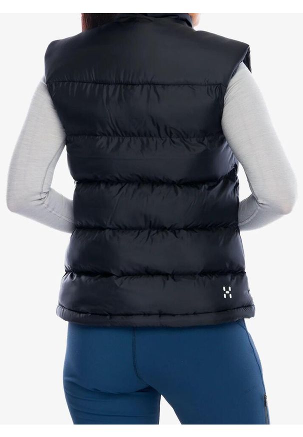 Haglöfs - Kamizelka ocieplana damska Haglofs Puffy Mimic Vest. Kolor: czarny. Sport: turystyka piesza
