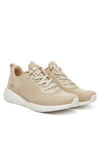 skechers - Skechers Sneakersy 32504/NAT Beżowy. Kolor: beżowy. Materiał: materiał #4