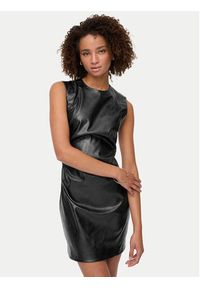 only - ONLY Sukienka z imitacji skóry Mone 15360231 Czarny Slim Fit. Kolor: czarny. Materiał: skóra #4