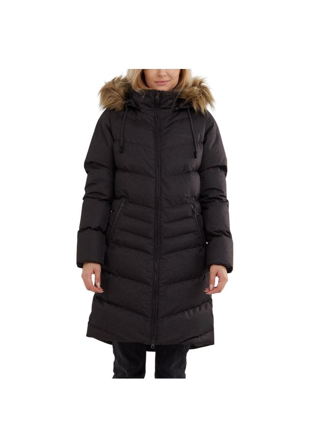 FUNDANGO - Kurtka Fundango Puppis Padded Jacket, Kobiety. Kolor: czarny. Materiał: materiał, poliester