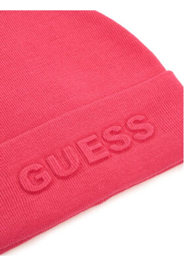 Guess Czapka AW5179 POL01 Różowy. Kolor: różowy. Materiał: materiał