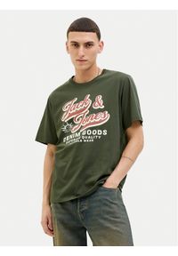 Jack & Jones - Jack&Jones T-Shirt Logo 12279535 Zielony Standard Fit. Kolor: zielony. Materiał: bawełna