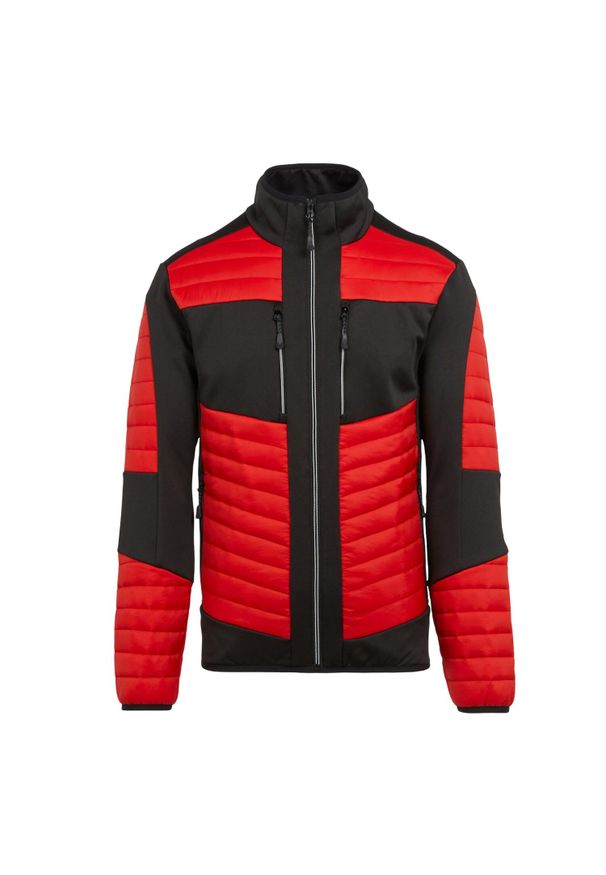 Regatta - Męska Kurtka EVolve Hybrid Stretch Jacket. Kolor: czerwony, czarny, wielokolorowy. Sport: turystyka piesza