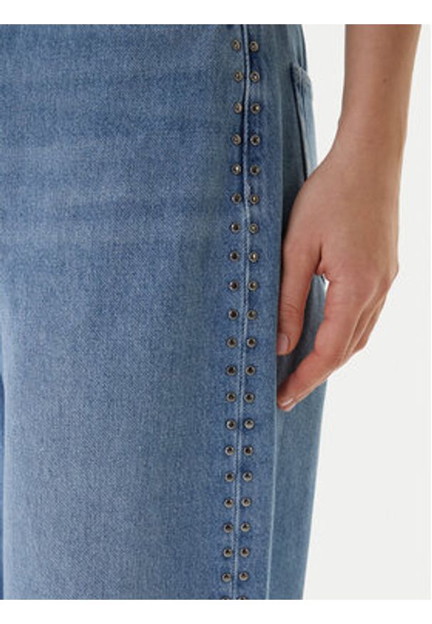 Karl Lagerfeld - KARL LAGERFELD Jeansy B1W10047 Niebieski Wide Leg. Kolor: niebieski