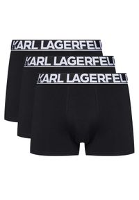 Karl Lagerfeld - KARL LAGERFELD Komplet 3 par bokserek A3M47010 Czarny. Kolor: czarny. Materiał: bawełna