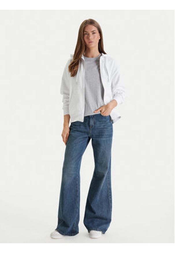 Calvin Klein Jeans Bluza Archive Logo LV047B237G Biały Regular Fit. Kolor: biały. Materiał: bawełna