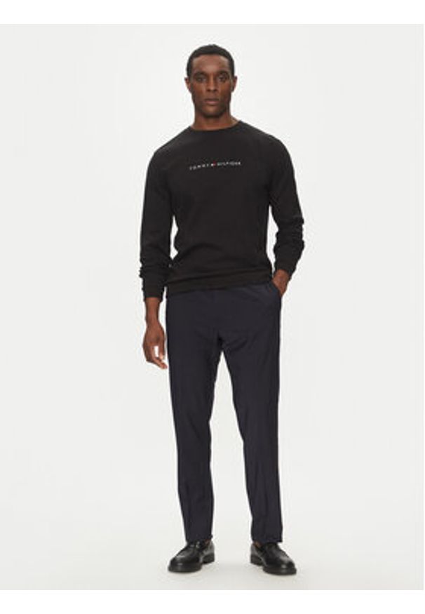 TOMMY HILFIGER - Tommy Hilfiger Bluza UM0UM03346 Czarny Regular Fit. Kolor: czarny. Materiał: bawełna