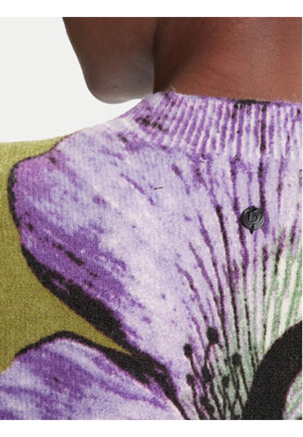 Desigual Sweter Orquidea Lacroix 25WWJF42 Zielony Regular Fit. Kolor: zielony. Materiał: syntetyk