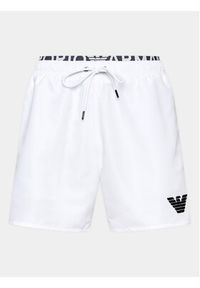 Emporio Armani Underwear Szorty kąpielowe 211740 3R432 00010 Biały Regular Fit. Kolor: biały. Materiał: syntetyk #3