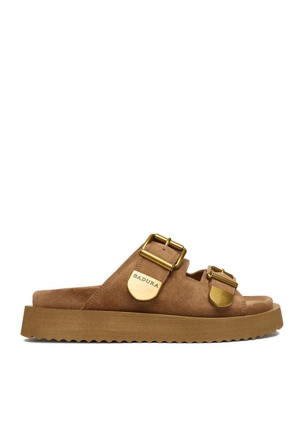 Klapki Badura. Kolor: beżowy