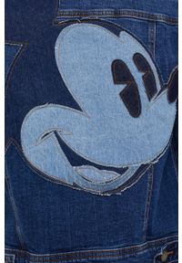 Desigual kurtka jeansowa x Disney 22SWED16 damska przejściowa. Okazja: na co dzień. Kolor: niebieski. Materiał: jeans. Wzór: motyw z bajki. Styl: casual #6