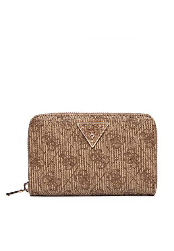 Guess Duży Portfel Damski Laurel II Logo SWSG74 59140 Brązowy. Kolor: brązowy. Materiał: skóra