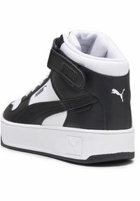 Puma - Damskie sneakersy Carina Street Mid PUMA White Black. Kolor: biały, czarny, wielokolorowy. Sezon: lato