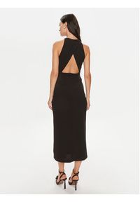 Imperial Sukienka koktajlowa AERNHAW Czarny Slim Fit. Kolor: czarny. Materiał: syntetyk. Styl: wizytowy