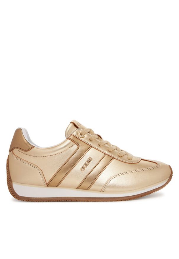 Guess Sneakersy FLTSAP LEM12 Złoty. Kolor: złoty. Materiał: skóra