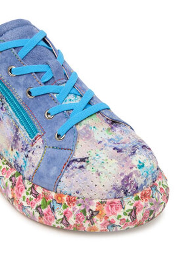 Laura Vita Sneakersy Sodao 02 Niebieski. Kolor: niebieski. Materiał: skóra