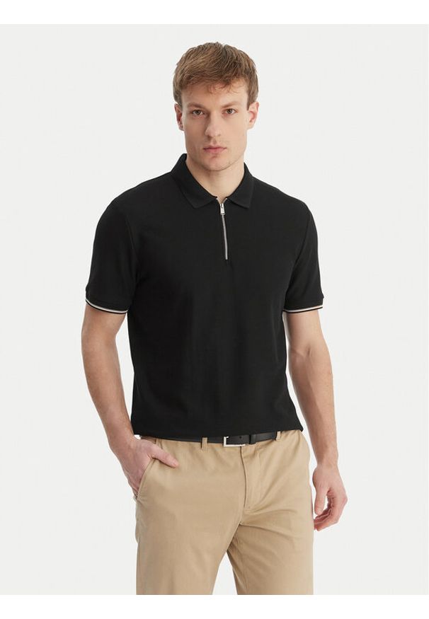BOSS Polo C-Pei 04 50555108 Czarny Regular Fit. Typ kołnierza: polo. Kolor: czarny. Materiał: bawełna