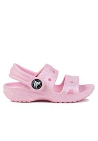 Sandały dziecięce dla dziewczynek Crocs CLASSIC CROCS GLITTER. Kolor: różowy