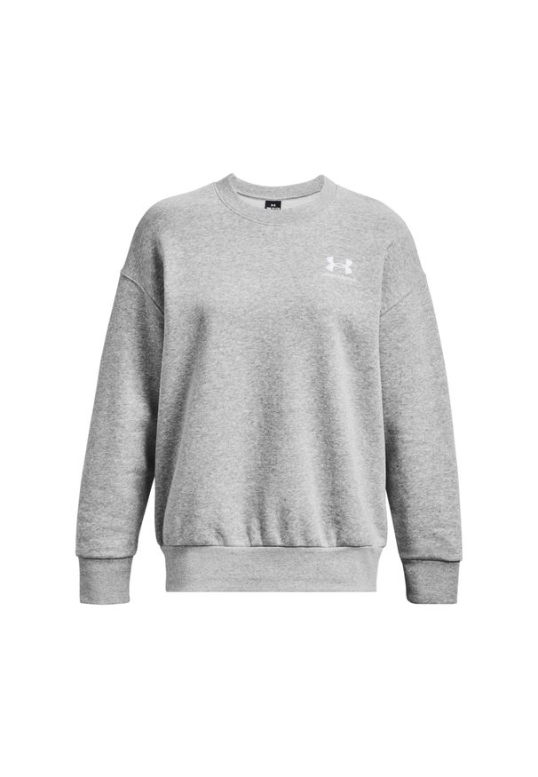 Bluza damska Under Armour Essential Flc OS Crew. Kolor: szary, biały, wielokolorowy. Sport: bieganie